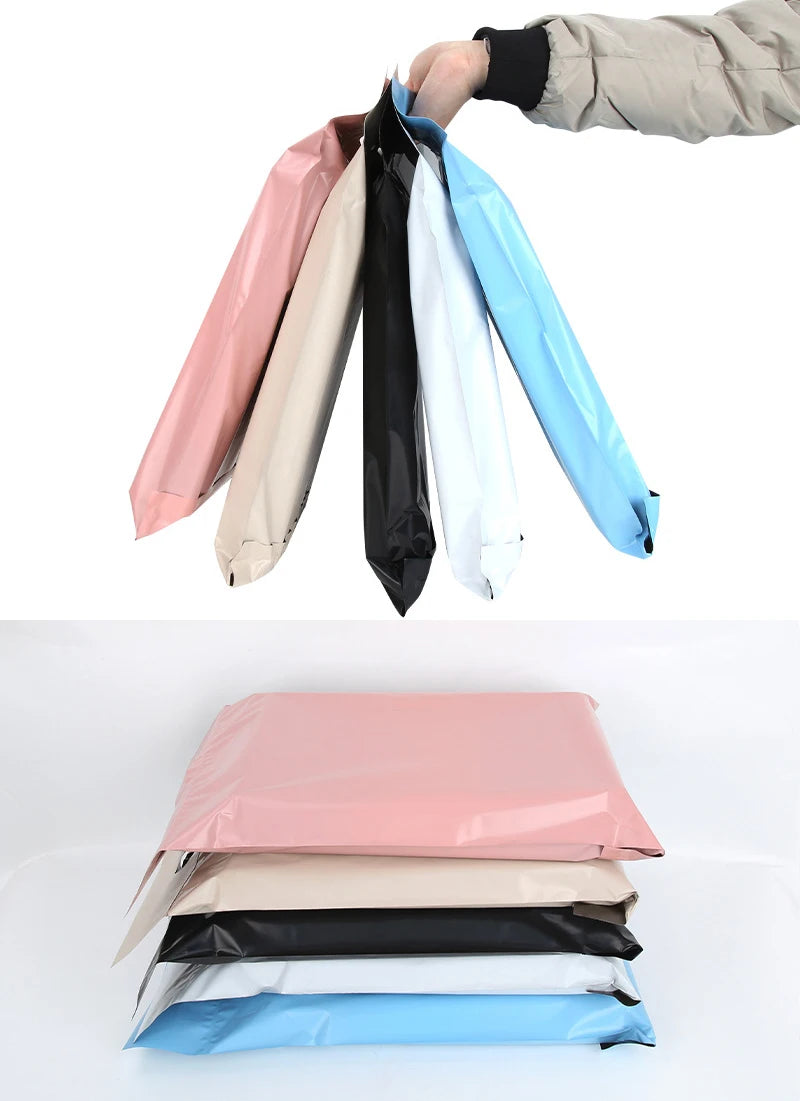 Waterproof Logistics Transport Pink Eco Friendly Mailer Bag Packaging Bags Mailing