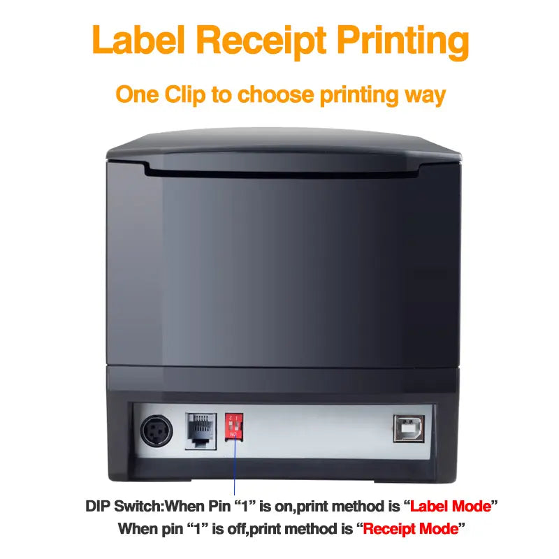 New Xprinter XP-365B Printer 80mm Thermal Barcode Price Printer Launch Thermal Printer USB or Bluetooth Interface Ticket Printer