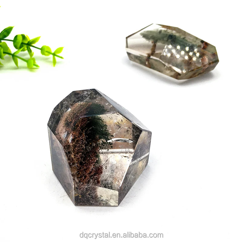 High Quality Natural Crystal Quartz Ghost Phantom Garden Crystals Freeforms for Fengshui Home Decoration and Gift