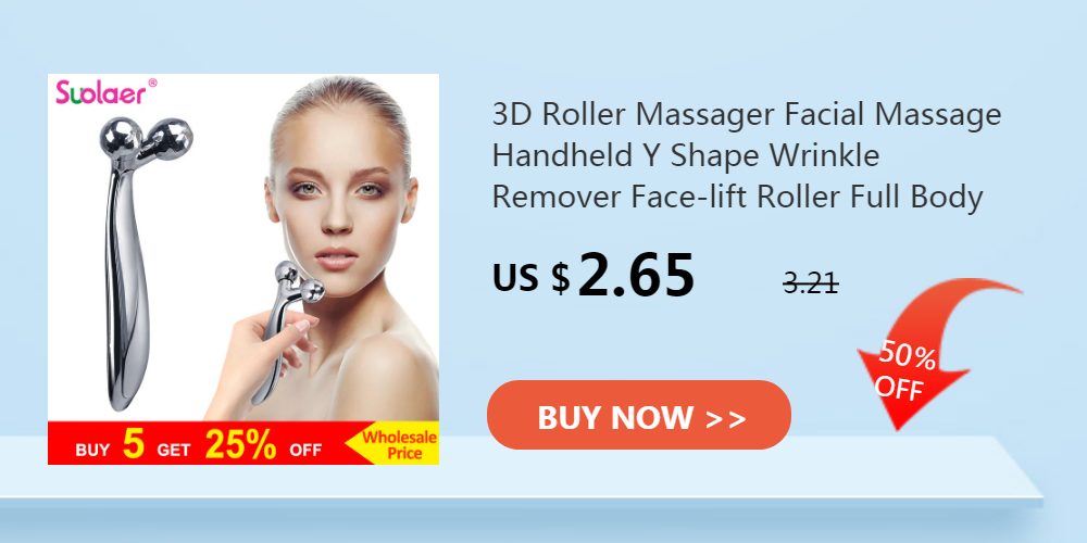 Silver 3D Y-shape facial roller massager for face-lift, skin tightening, and anti-wrinkle body massage therapy.