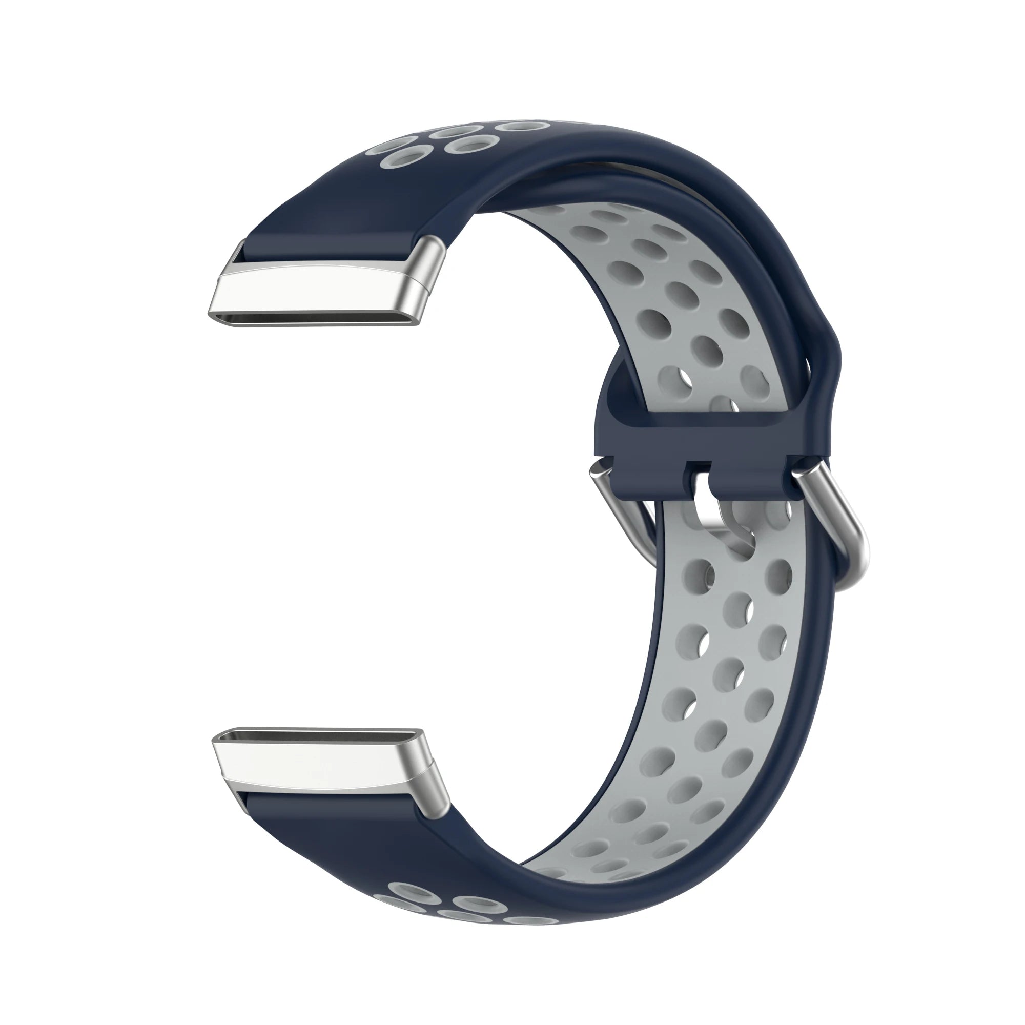 Colorful soft silicone sport wristband for Fitbit Versa 3 and Sense smartwatches by Tidesmit.
