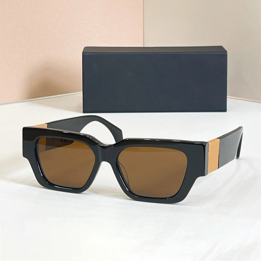 High-end Trendy Acetate Shades Men Latest Retro Luxury Brand Designer Sunglasses Outdoor Travel Vacation Women Eyewear