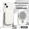 Magnetic Wireless Power Bank 10000mAh Fast Charger for iPhone White (POBA036) Tidesmit