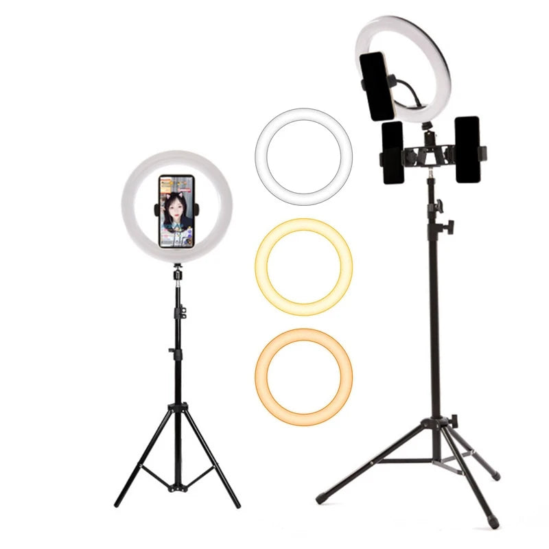 10 Inch LED Ring Light with Tripod Stand for Professional Video Lighting Tidesmit