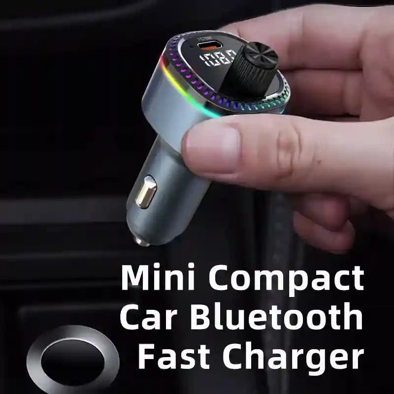 Bluetooth FM Transmitter Car Adapter with Type C Fast Charging Tidesmit