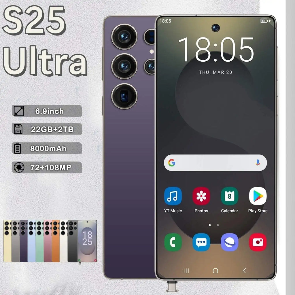 S25 Ultra 5G Smartphone 22GB RAM 1TB Storage - Dual SIM Tidesmit