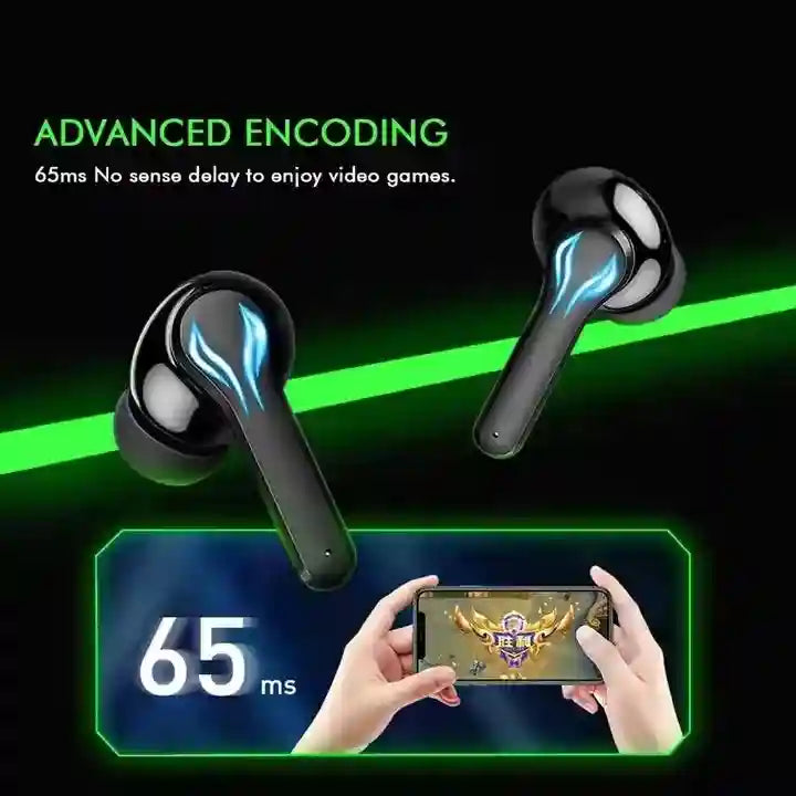 Tidesmit Wireless Gaming Earbuds with Low Latency LED Lighting Tidesmit