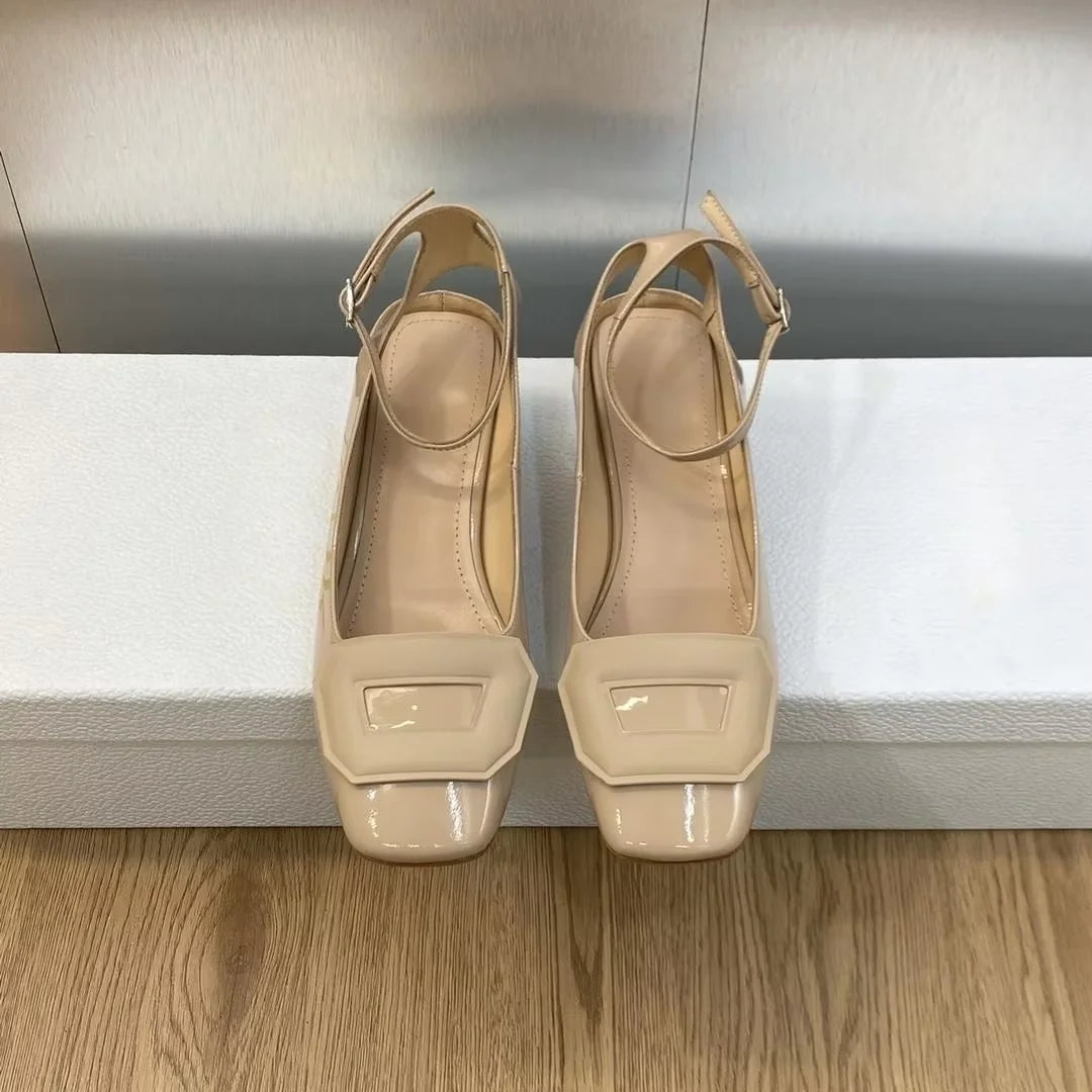 TOP Quality 2025 GG NEW Designer Big Size FAMOUS Brand Shoes Genuine Lather Pumps Women Shoes