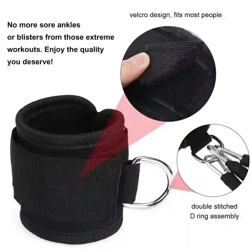 Ankle Resistance Bands 6-Piece Set - Professional Glute Workout Gear Tidesmit