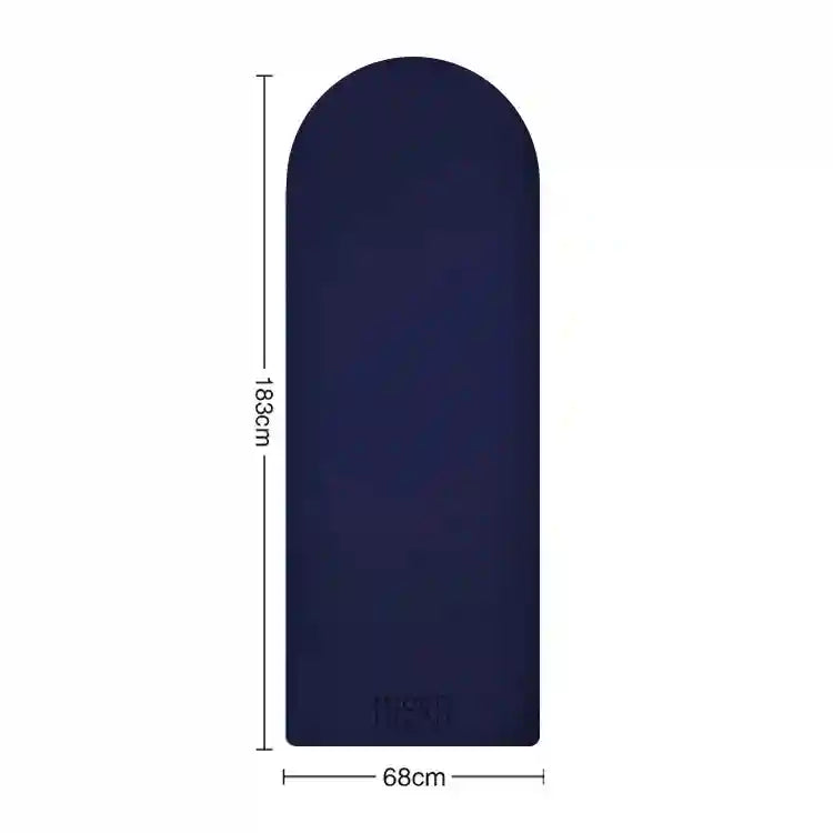 Eco Rubber Yoga Mat - Non-Slip 4.5mm Professional Fitness Pad Navy Blue 4.5mm Tidesmit