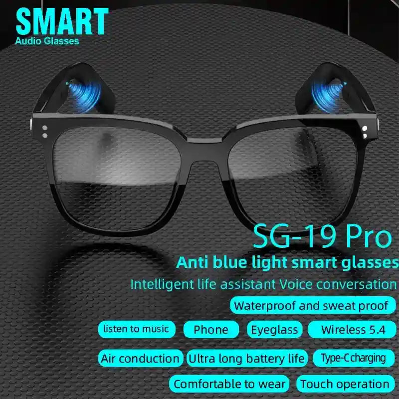 Tidesmit SG-19 Smart Bluetooth Audio Sunglasses with Anti-Blue Light Tidesmit