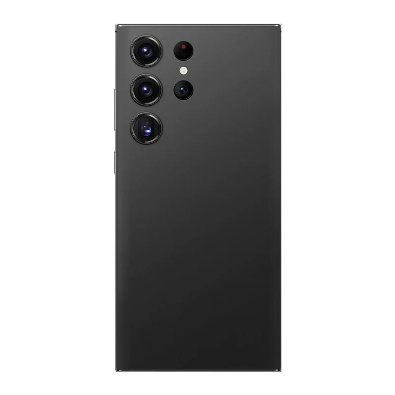 Black S24 Ultra 5G smartphone back view with quad rear camera array