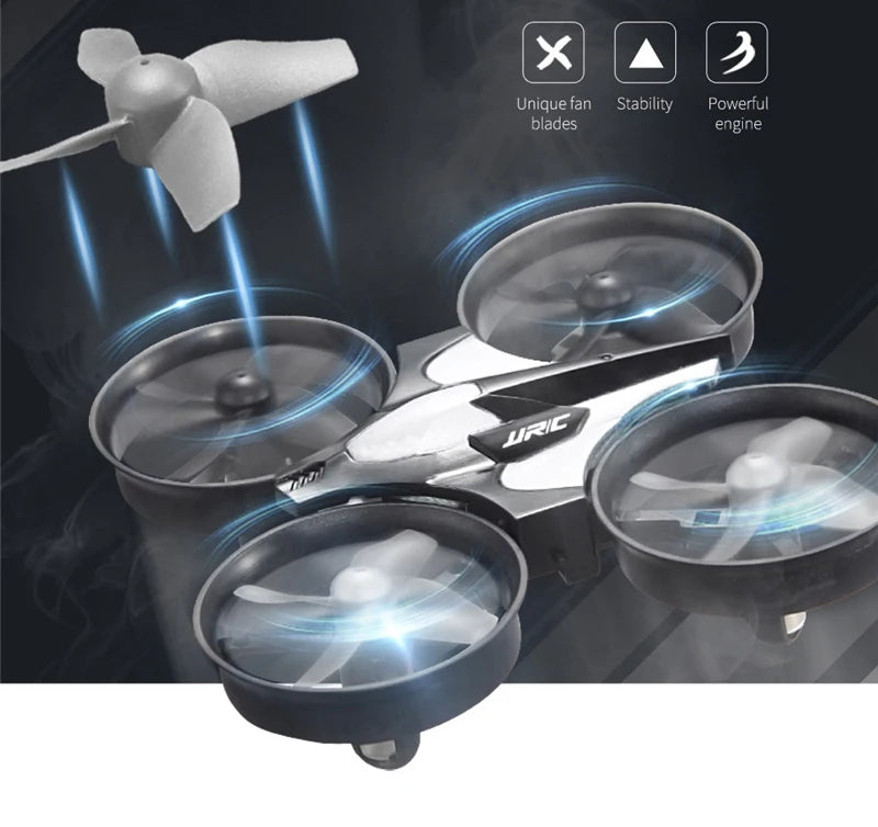 Mini Foldable Drone - 6-Axis Stability 2.4G Toy - Blue/Black Tidesmit