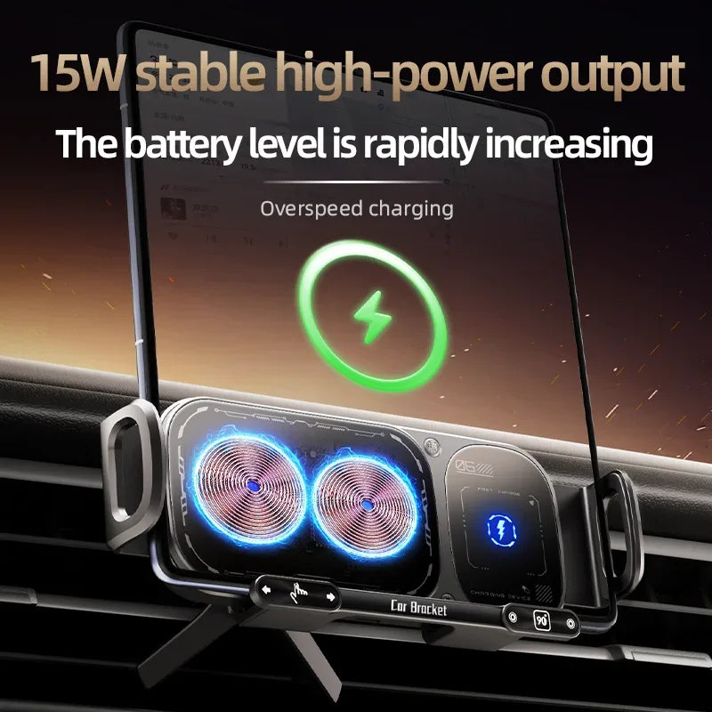 Wireless Car Phone Holder Power Bank with Fast Charging & USB-C Tidesmit