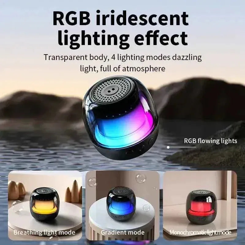 Portable Bluetooth Speaker | Waterproof 360 Wireless Audio - Gold/Black My Store