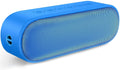 Portable Bluetooth Speaker, 20W Waterproof Stereo with Bass Boost - Blue Blue plastic 2.5" My Store