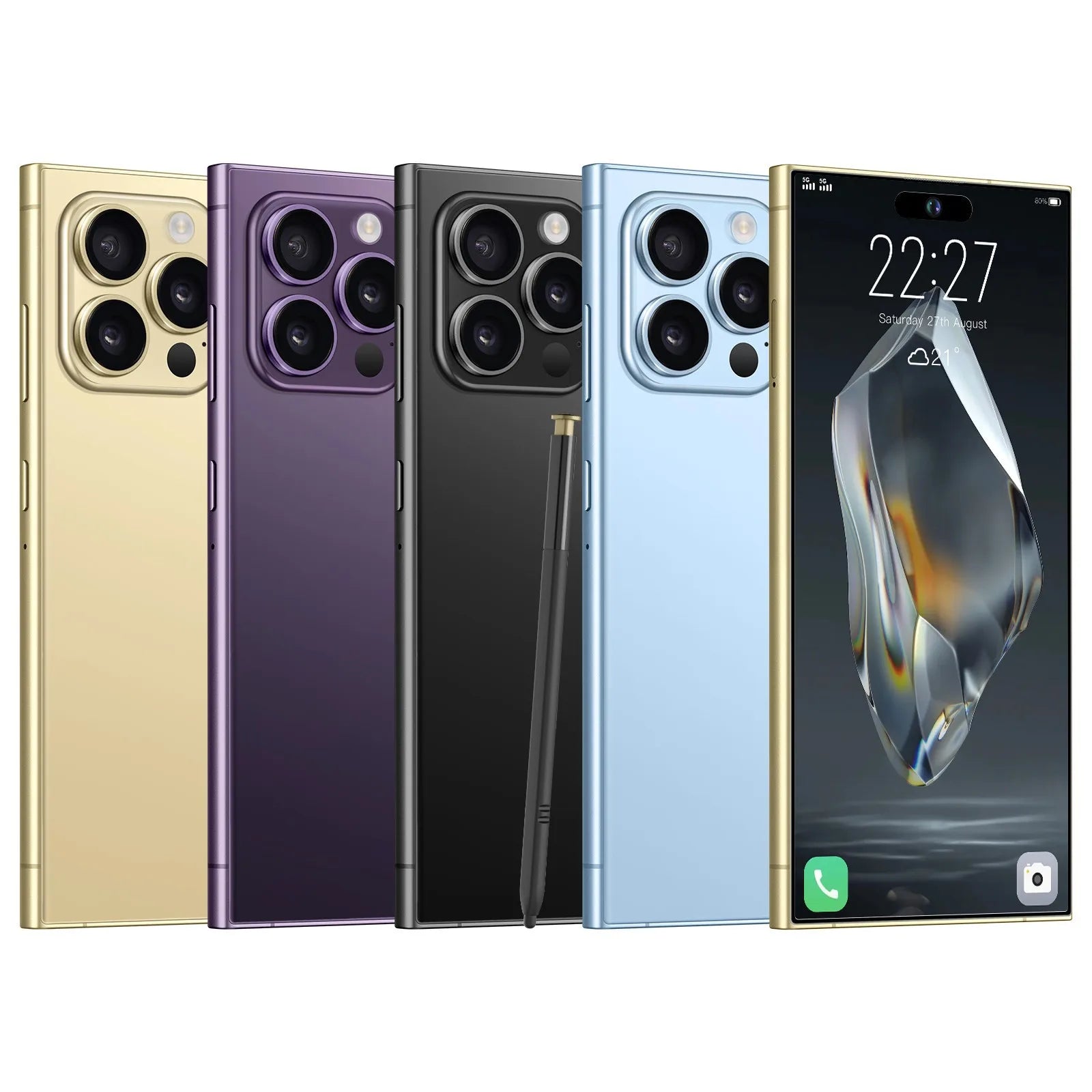 Mobile Phone Built-in Pen S25Ultra Eight-core 4G7.3-inch 20 Million Pixel 3 64  Hot 0TG