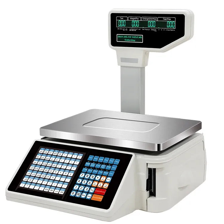 Supermarket Printing Electronic Scale Price Barcode Scale Weighing Machine