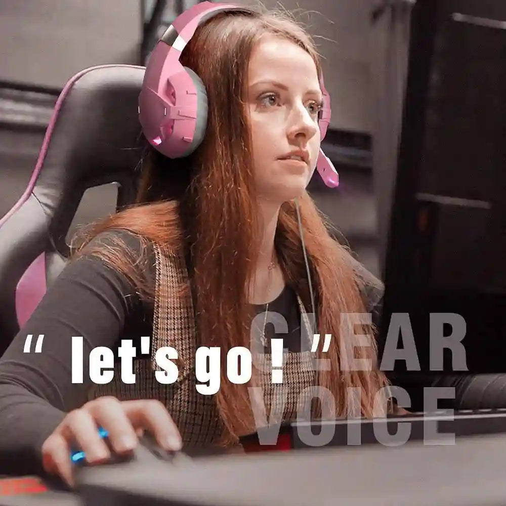 Wired Gaming Headphones with Mic - Over-Ear Noise-Cancelling Headset Tidesmit