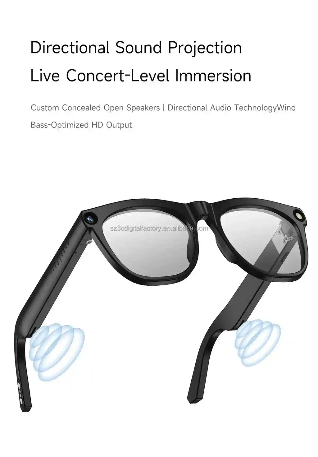 Smart Glasses with AI Translator & Camera – Tidesmit CY01 Tidesmit