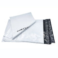 White shipping mailer bag with SANHOUSE logo and dark edge strip