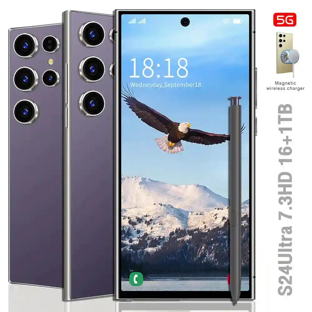 Tidesmit Android 14 5G Smartphone - 16GB RAM, 1TB Storage, 7.2 Inch Tidesmit