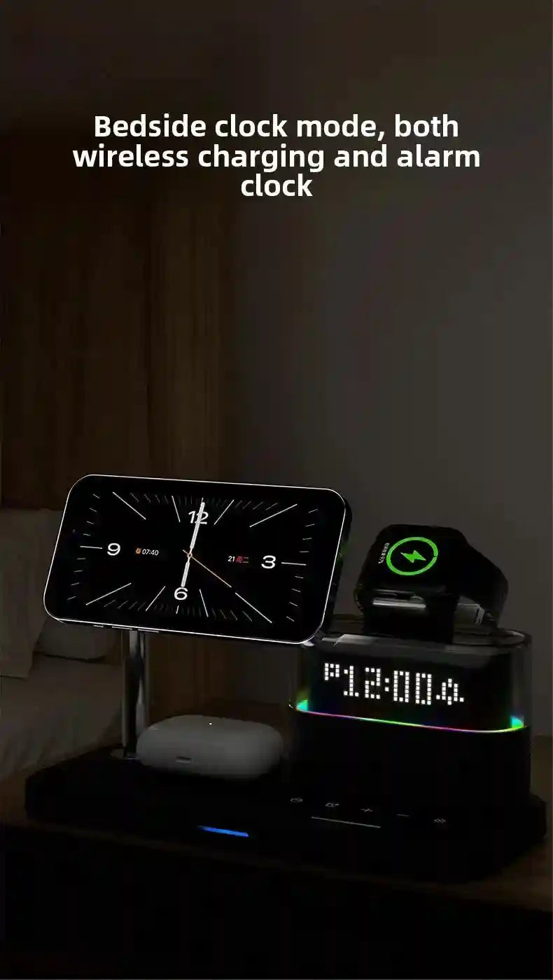 3-in-1 Wireless Charger Station - Qi Certified MagSafe Compatible Tidesmit
