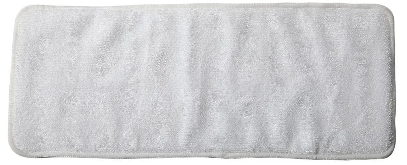 White microfiber reusable cloth diaper insert for baby care.