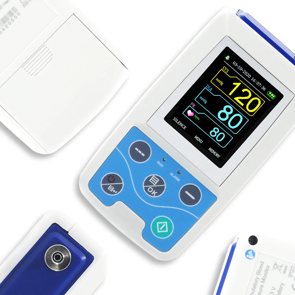 Arm Ambulatory Blood Pressure Monitor 24hours NIBP Holter CONTEC ABPM50+ Adult,Child ,Large ,3 Cuffs, Free PC Software