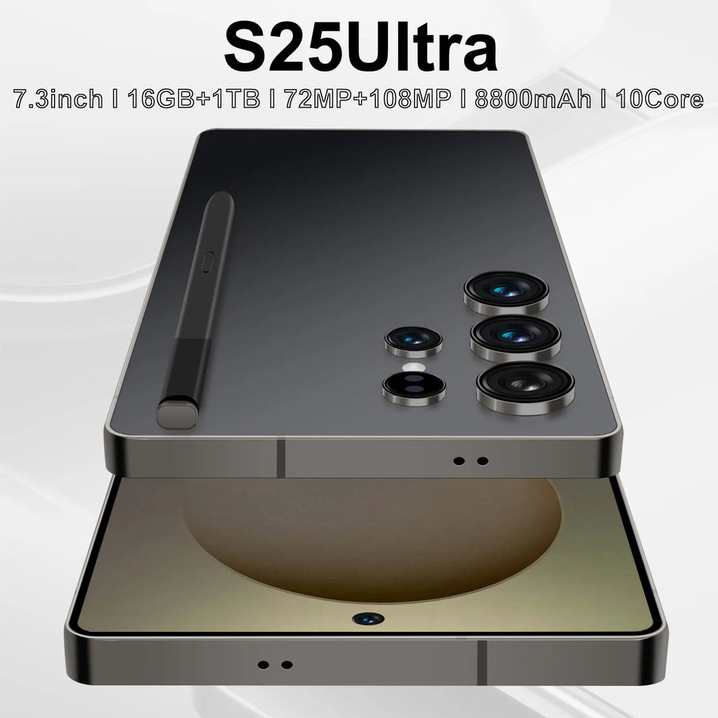 S25 Ultra 5G Smartphone 1TB 16GB RAM 7.3-Inch AMOLED Display Gray Tidesmit