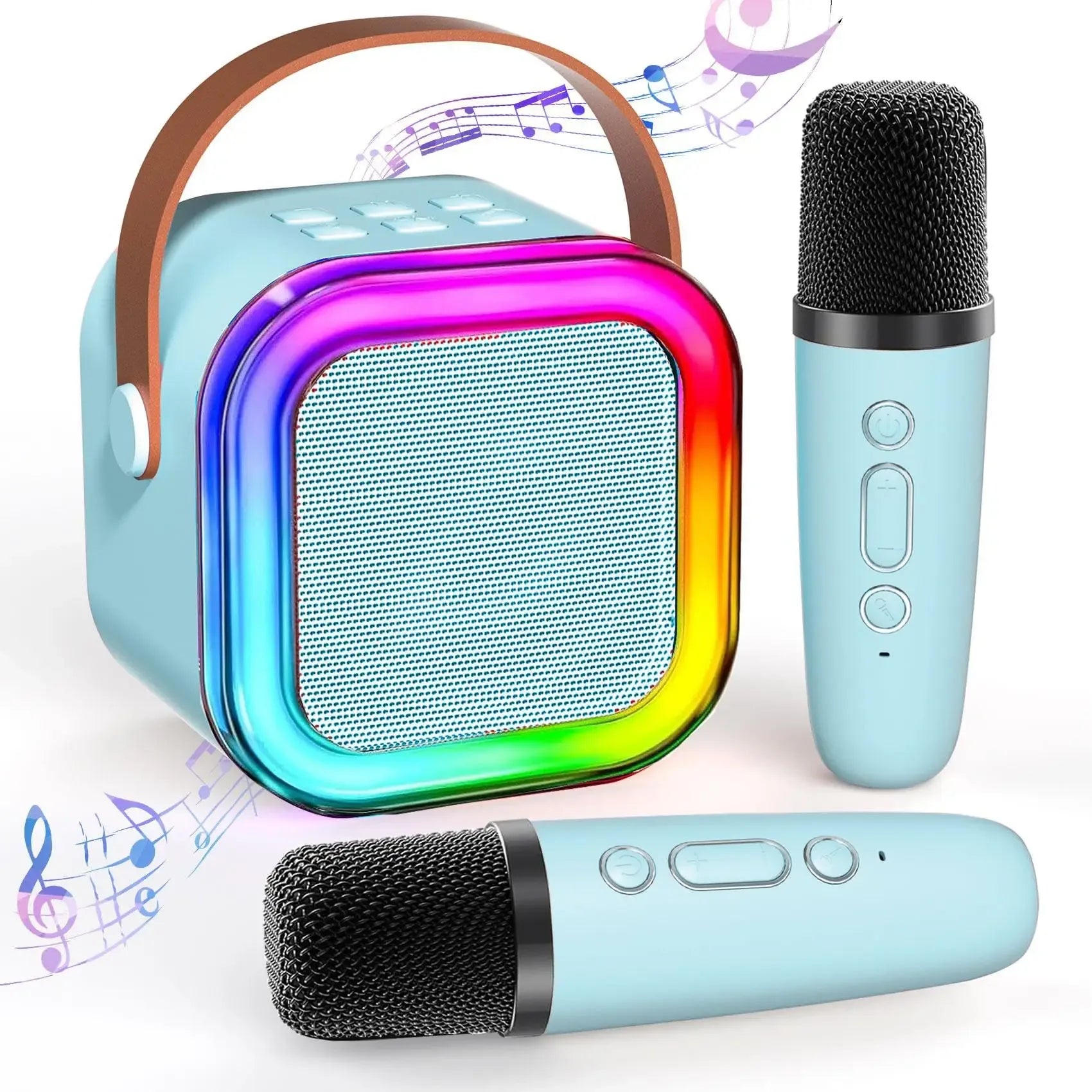 Portable Bluetooth Speaker with Dual Microphones - White Wireless Audio My Store