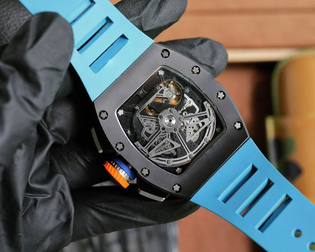 Watch Automatic Mechanical Men Wristwatch Luxury Chronograph GMT Skeleton Waterproof Fashion Sports High Watch