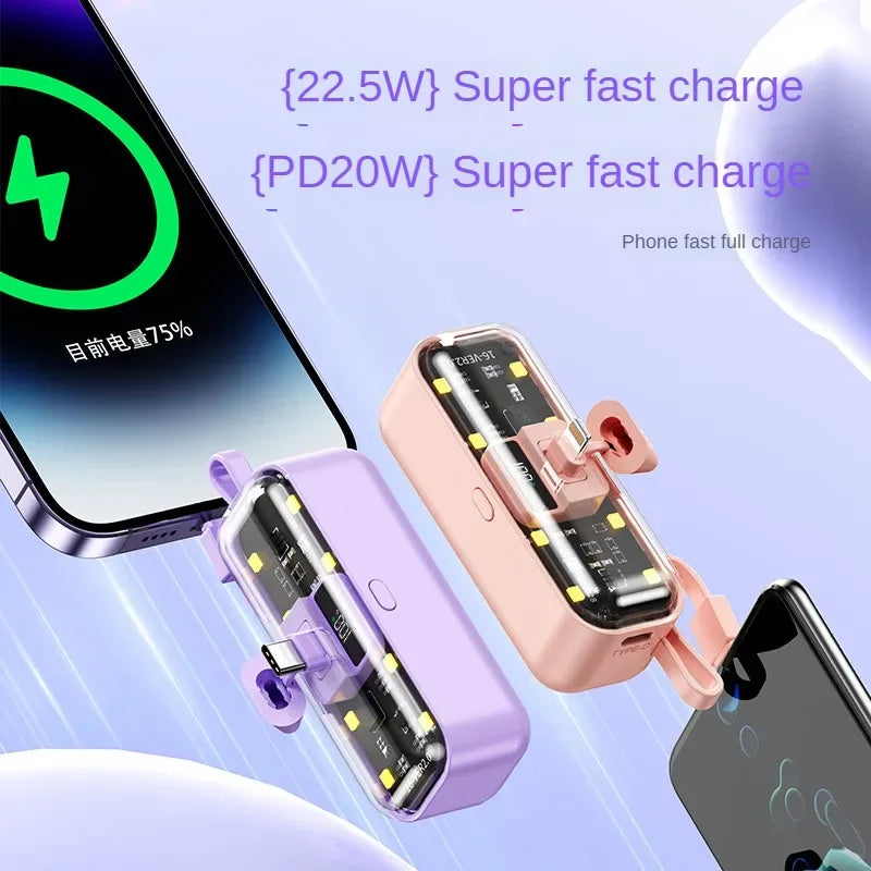 5000mAh Portable Fast Charging Power Bank with LED Display Tidesmit