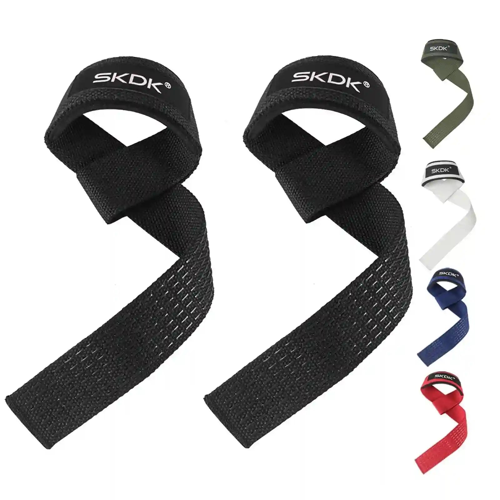 Weight Lifting Wrist Straps for Deadlifts - Adjustable Support 55cm Black 55*3.5cm Tidesmit