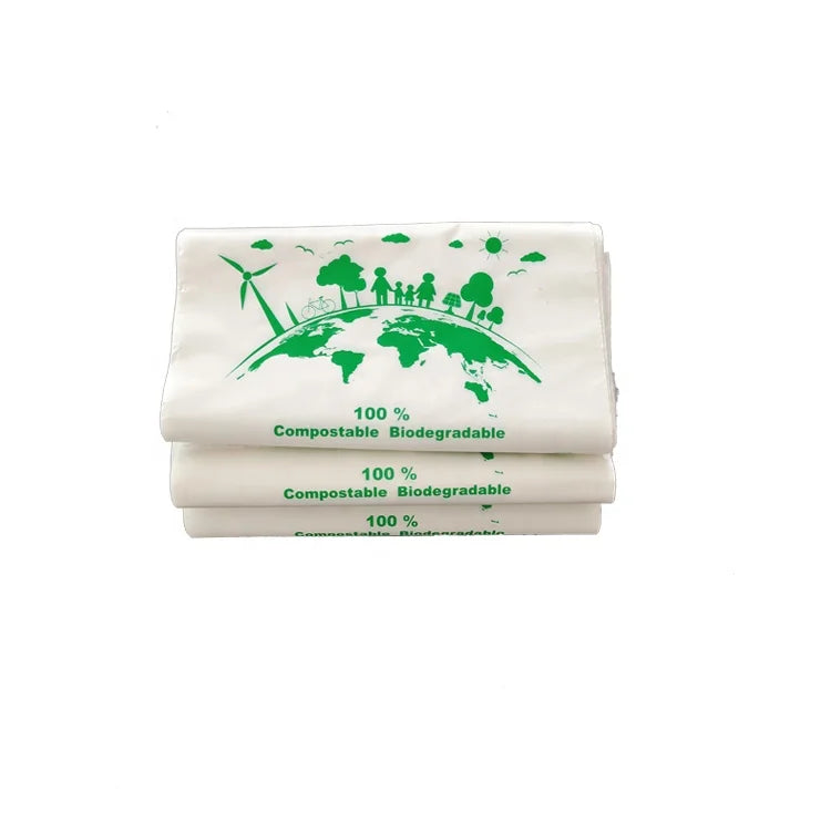 Custom Logo 100% Biodegradable Self-Adhesive Waterproof Courier Bags Tear-Proof Postal Shipping Grocery Poly Material Promotions