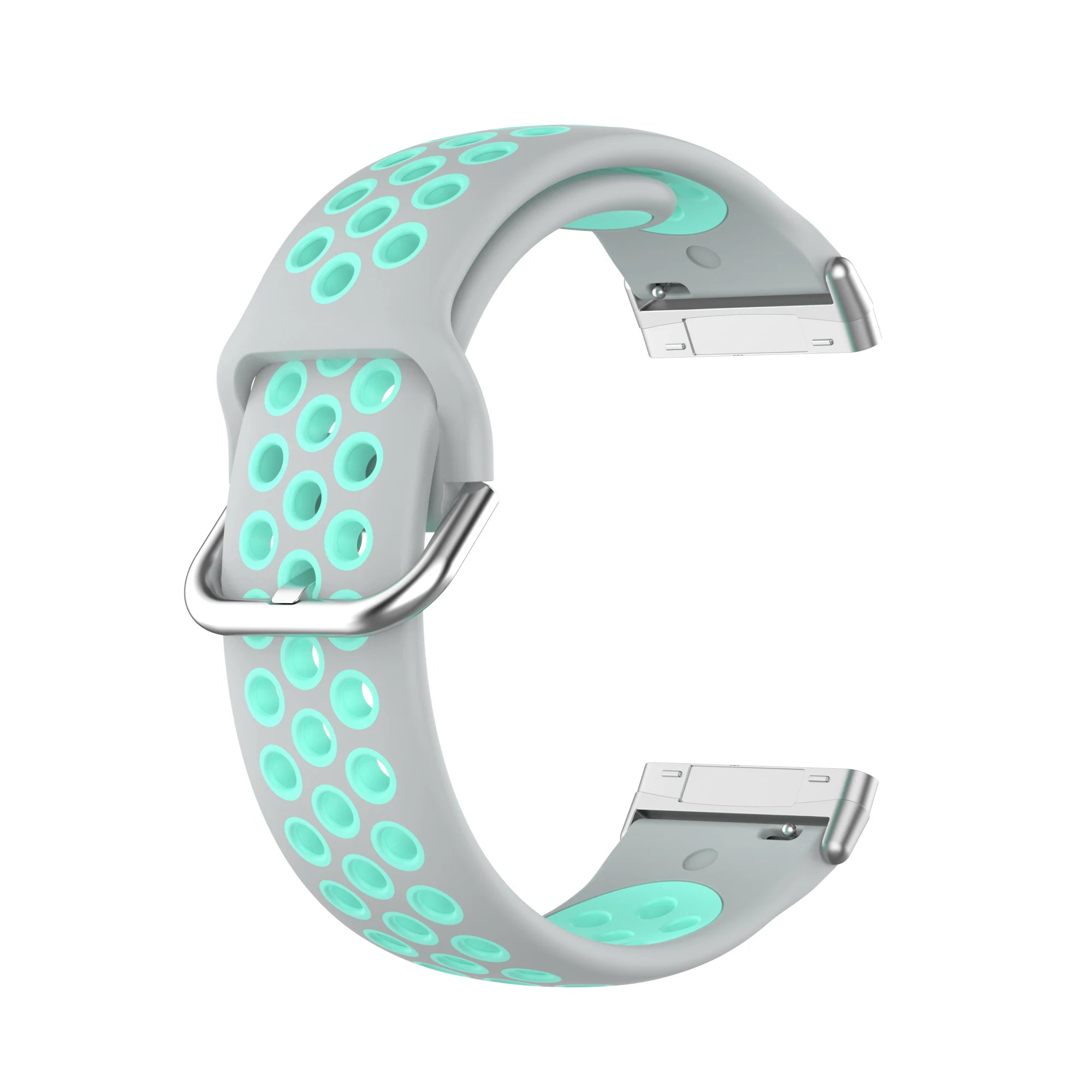 Colorful soft silicone sport wristband for Fitbit Versa 3 and Sense smartwatches in a stylish durable design