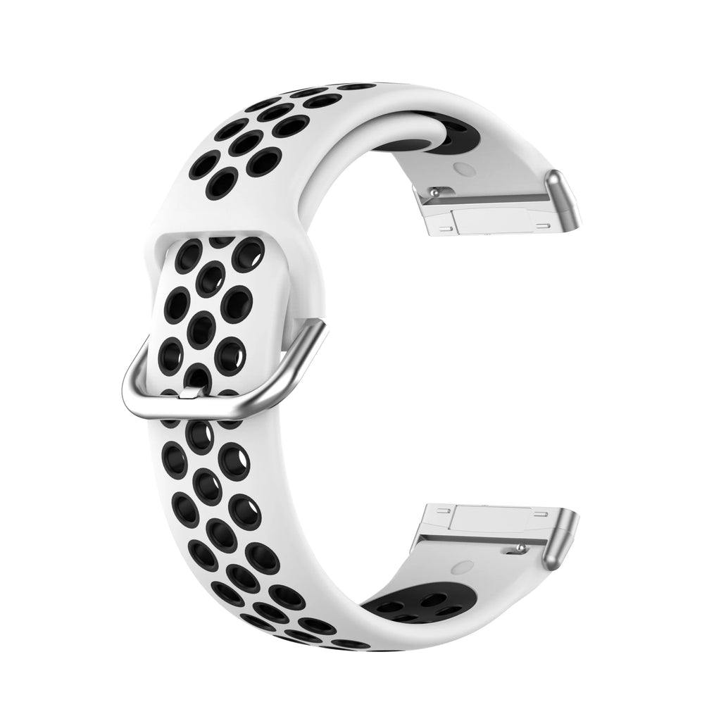 Colorful soft silicone sport wristband for Fitbit Versa 3 and Sense smartwatches in a comfortable flexible design