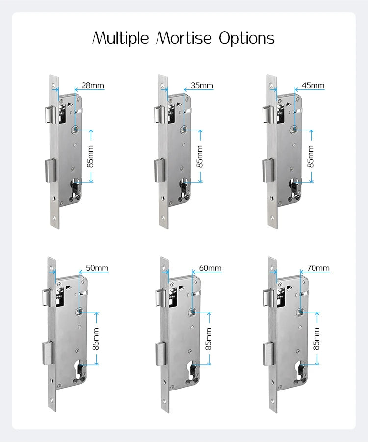 TTLock App Smart Sliding Lock WIFI Electronic Door Lock Bluetooth Digital APP Keypad Code RFID Card Keyless Lock For Hotel/Home