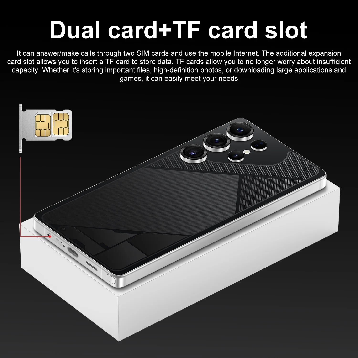 S26 Ultra 5G Android Smartphone 12GB RAM 512GB ROM 7.3 Inch HD Screen Dual SIM Unlocked Global Version Stylus LTE Connectivity