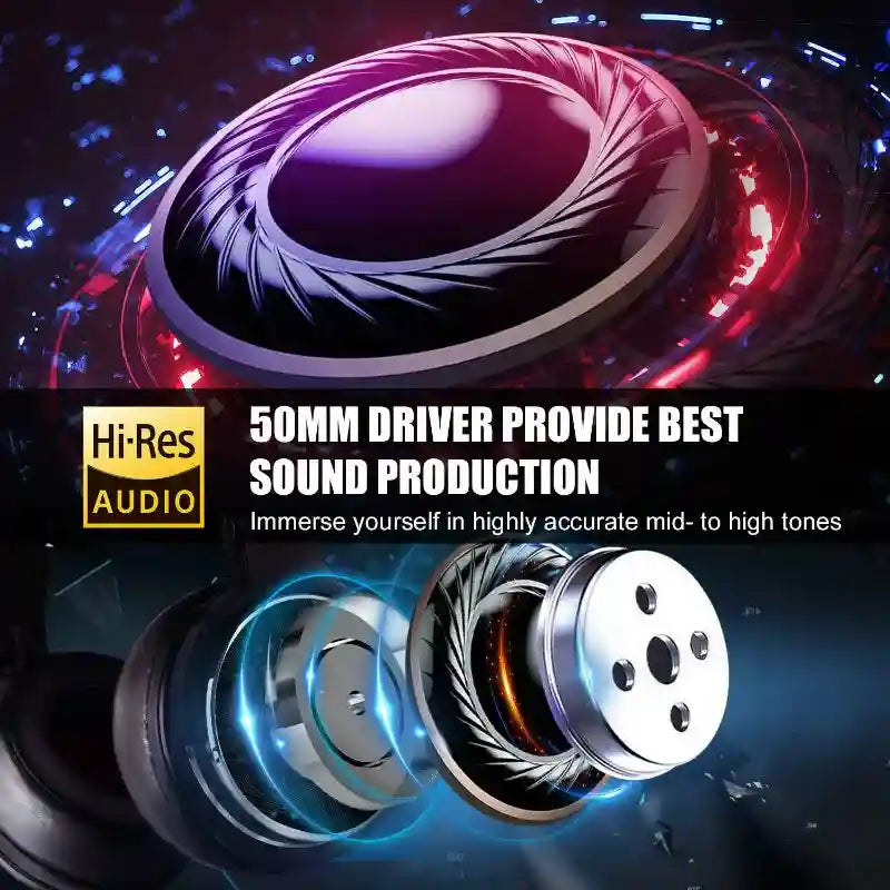 Studio Monitor Wired Headphones - High-Res Audio Pro-10/50 Series Tidesmit