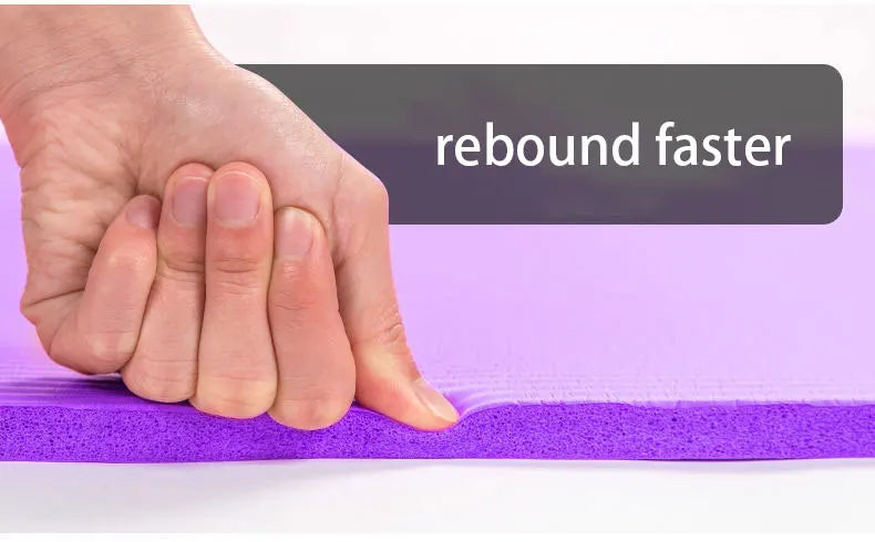 185*90CM Thickened Yoga Mat NBR Waterproof High Density Rebound Yoga Mat Home Gym Non-Slip Mat for Fitnes Pilates Gymnastics