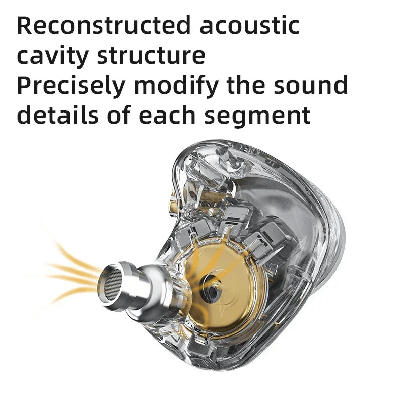 16-Driver HiFi In-Ear Monitors with Bass Focus by Tidesmit Tidesmit