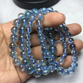 10mm Round Natural rare Blue Topaz Gemstone Bracelets