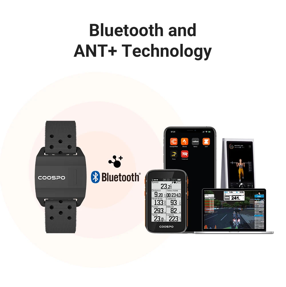 HW706 Bluetooth Heart Rate Monitor Armband with Optical Sensor Tidesmit