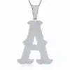 Factory Wholesale D Letter VVS Moissanite Pendant Necklace 925 Silver Platinum Plated Iced Out Custom Name Hip Hop Jewelry