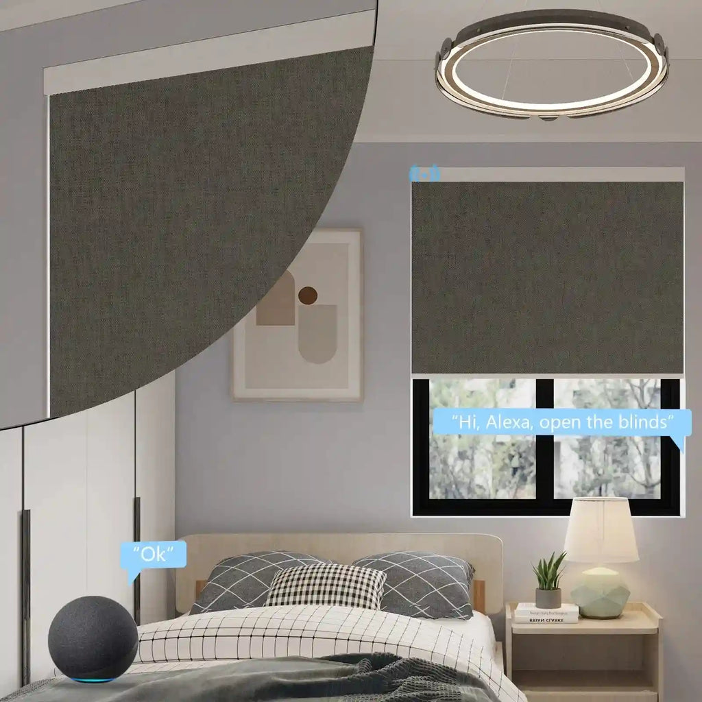 Motorized Zebra Blinds | Custom WiFi Blackout Shades for Smart Homes Tidesmit