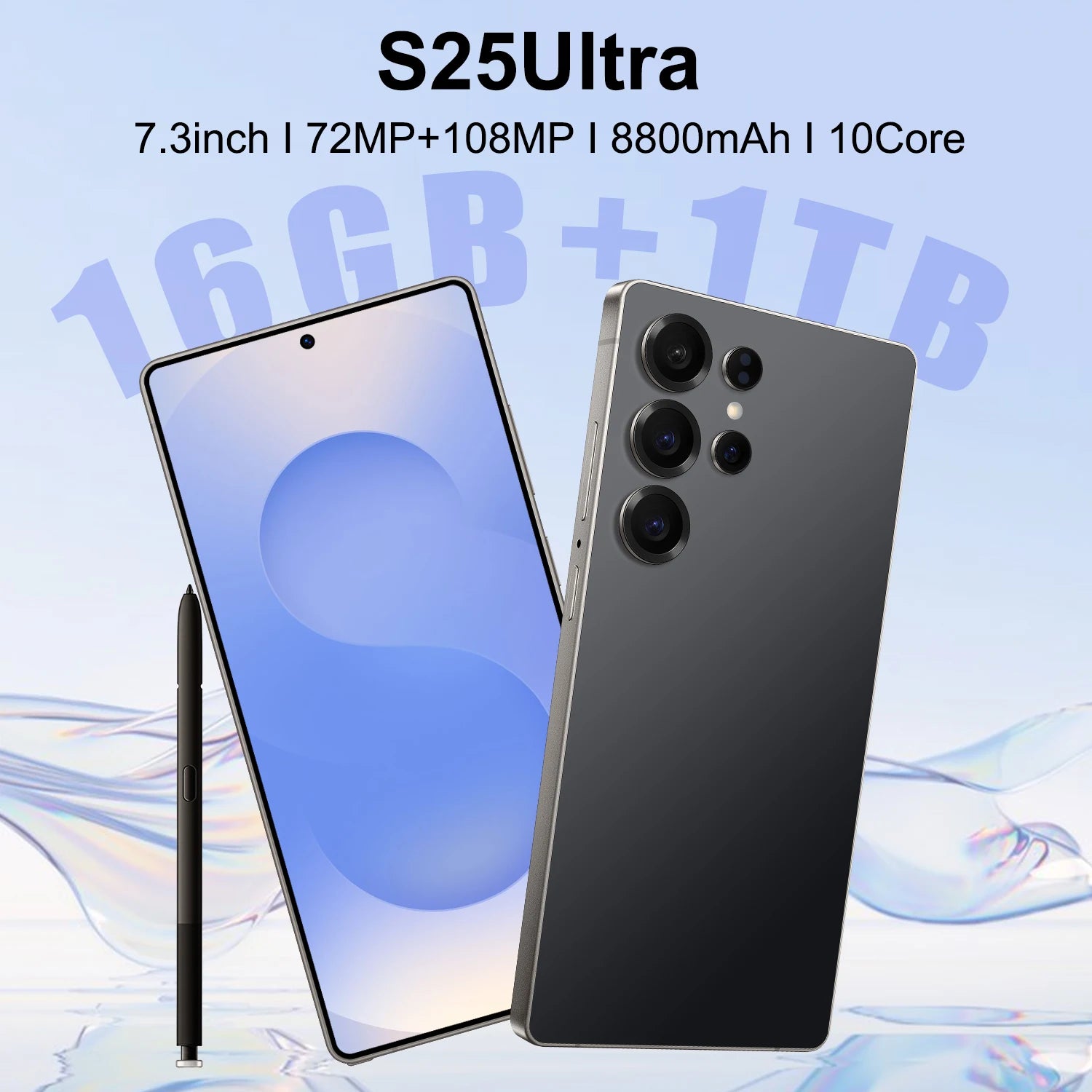 Unlocked 5G Smartphone, 7.3-Inch AMOLED, 16GB RAM, 1TB Storage - Tidesmit Tidesmit