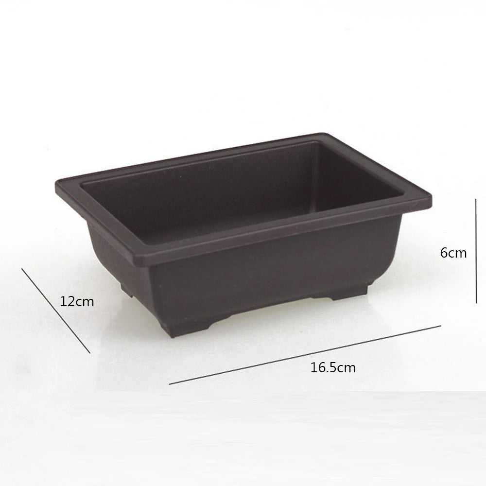 1PC 5size Plastic Flower Pot Plant Bowl Bonsai Succulent Basin Nursery Succulent Pot Home & Garden Supplies