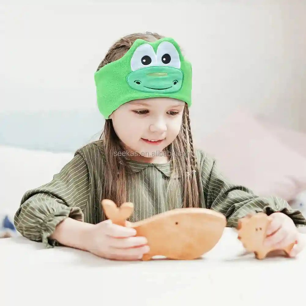 Kids Bluetooth Headband Headphones - Soft Animal Sleep Audio SK-B007B Tidesmit