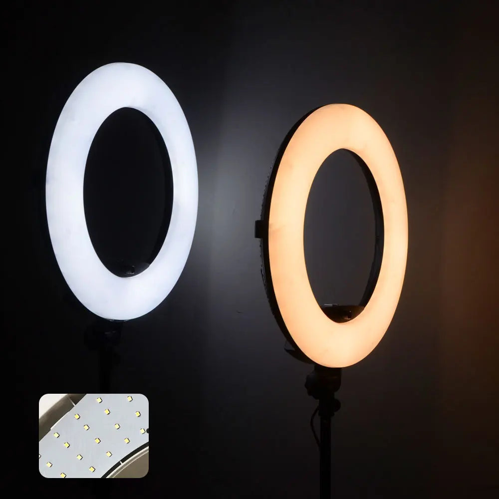 18-Inch LED Ring Light Kit - Adjustable Studio Content Creation Lighting Tidesmit